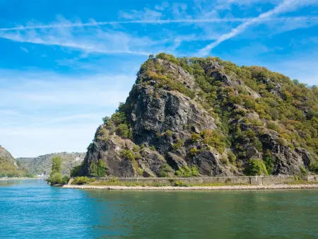 Loreley-Felsen Aussichtspunkt über dem Rhein